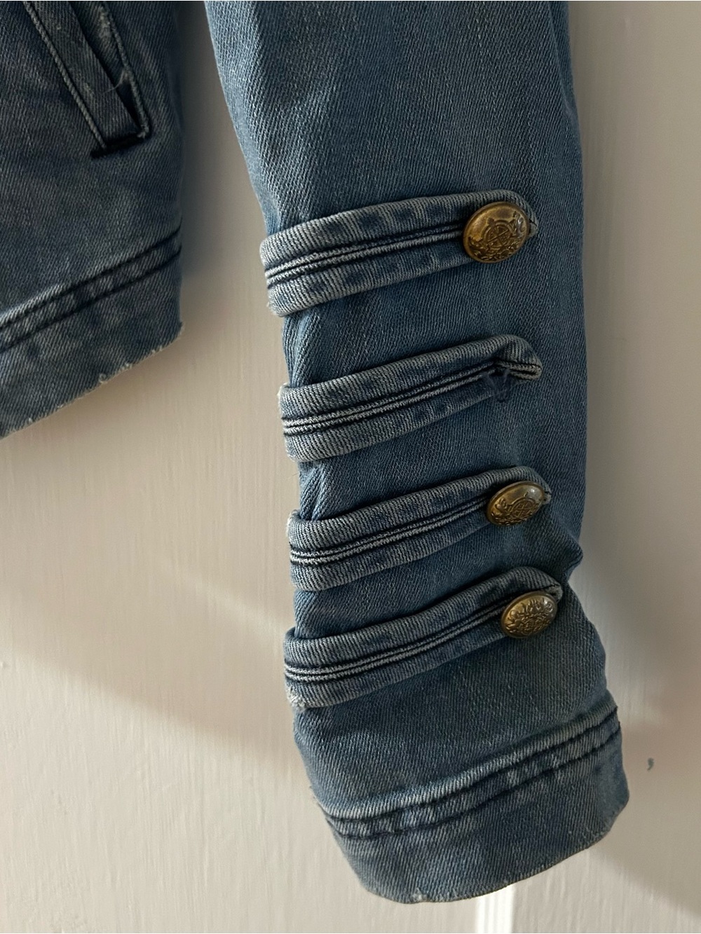 Free People Military Denim Jacket - Picture 6 of 9